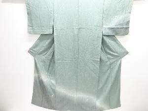 芝草に花楓模様刺繍訪問着